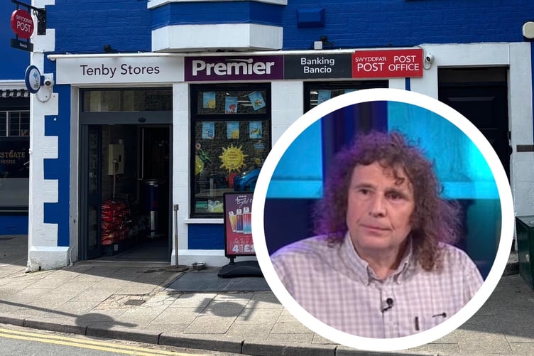 Postmaster Vince Malone, Tenby Stores & Post Office