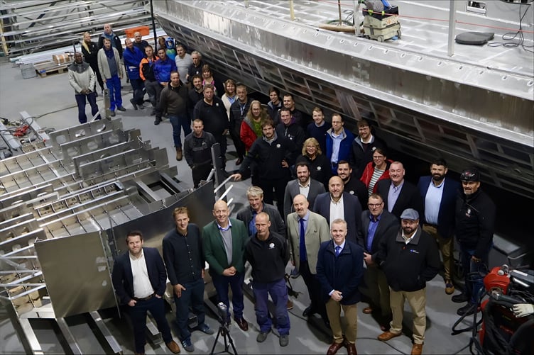 The official keel laying ceremony for the Port of Milford Haven’s new pilot transfer vessel took place on October 15.
