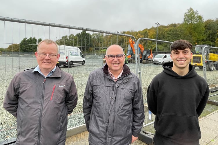 Pembrokeshire Senedd Member Paul Davies has taken part in Haverfordwest County AFC’s walk for the Prostate United Challenge. Mr Davies, who was diagnosed with prostate cancer in 2022, walked about two miles with first team player and Haverfordwest County Academy Technical Lead Dan Hawkins. They are pictured with Councillor David Howlett (left).