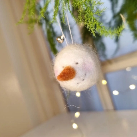 Christmas felt workshop at Carew Castle