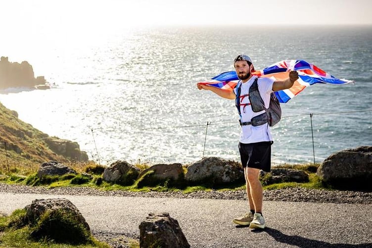 Adam Jovic who completed his Jogle run for cancer charities on October 26.