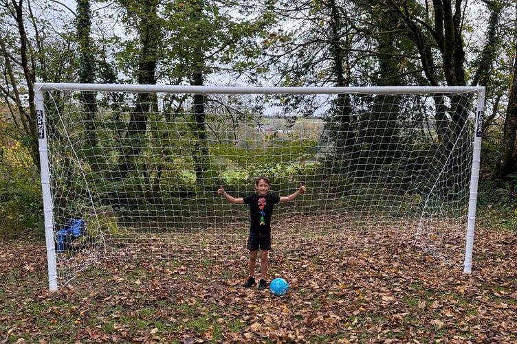 It’s a goal! The newly installation for young footballers at Redberth Park