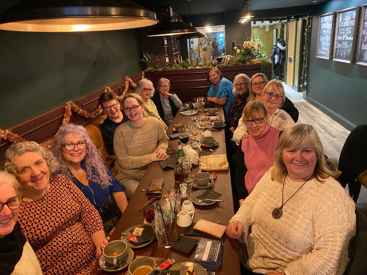Some of the local Knit for Mental Health volunteers in Pembrokeshire