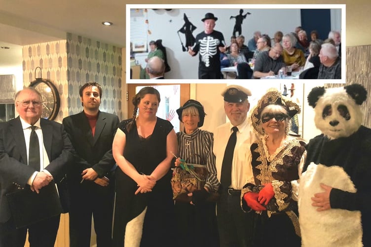 Harvey’s Murder Mysteries group says: “The suspect on the far right is obviously a ‘bear-faced liar’ - readers may recognise him better as a suspect skeleton!”