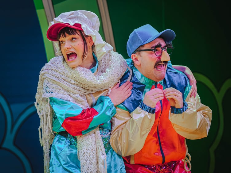 Freya Dare (Agatha Fleshcreep) and Samuel Freeman (Terence Fleshcreep).