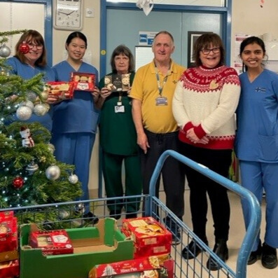 For the past six years, Bob has visited the wards of Withybush Hospital on his annual Mince Pie Run