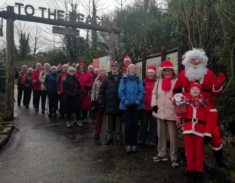 Steadies near Black Rock, Tenby, on December 21
