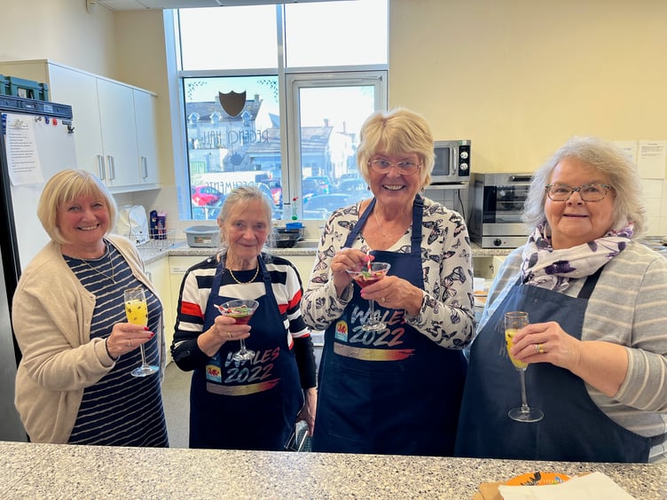The ladies at Saundersfoot’s Regency Hall, pictured after providing a delicious Christmas lunch for PATH Numeracy Project learners on their party day