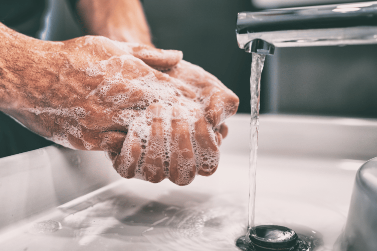 Handwashing soap water