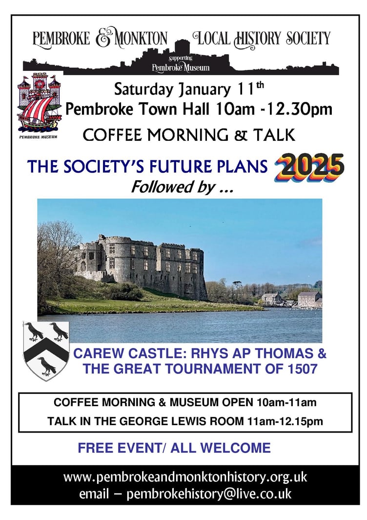 Pembroke & Monkton Local History Society poster