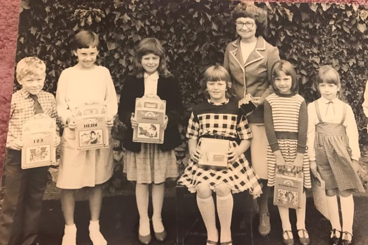 Another picture from the past: Barbara Stredder with young Tenby winners.