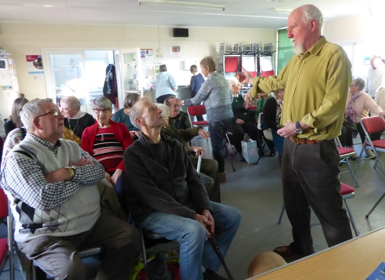 Forty Tenby Friendship Club members met for Mick Brown’s talk on the Falkland Islands.