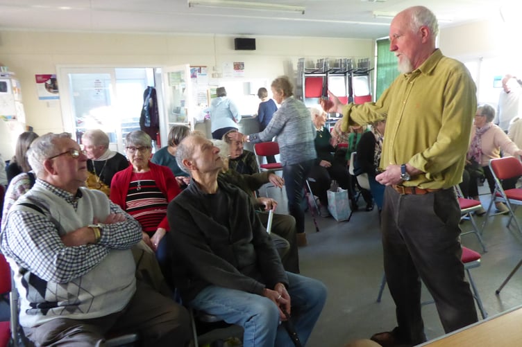 Forty Tenby Friendship Club members met for Mick Brown’s talk on the Falkland Islands.
