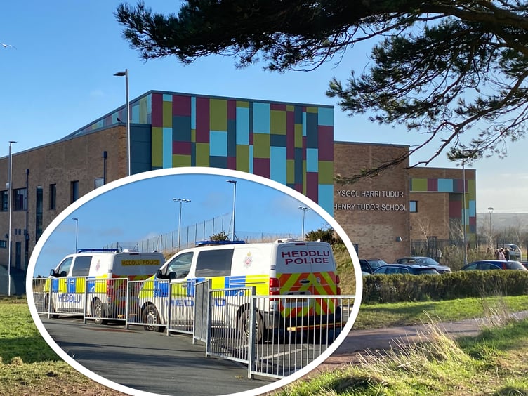 Concerns were raised following a threatening message sent to Ysgol Harri Tudur in Pembroke on Friday (January 31).  The school took appropriate safeguarding action which concluded swiftly. All students left the school safely. To provide reassurance, officers from the local Neighbourhood Policing and Prevention Team were present at the end of the school day. Police enquiries are ongoing.