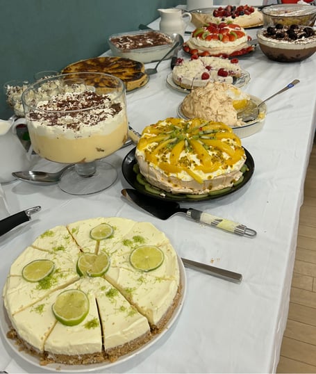 Puddings at Lamphey Village Hall fundraiser