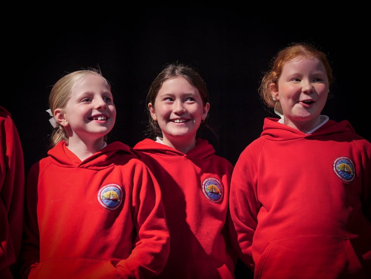 Children from Milford Haven Community Primary School taking part in Enhancing Pembrokeshire Fund project at the Torch Theatre