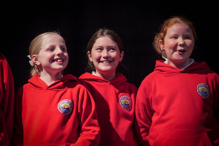 Children from Milford Haven Community Primary School taking part in Enhancing Pembrokeshire Fund project at the Torch Theatre