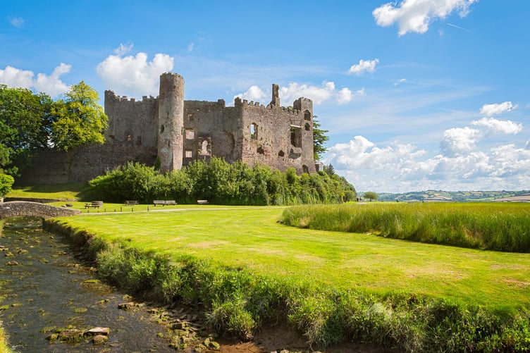 Wide view of the castle from the foreshore
Laugharne Castle
Cadw Sites