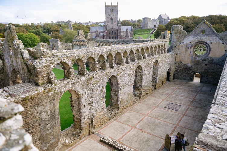 Llys yr Esgob Tyddewi/St Davids Bishop's Palace