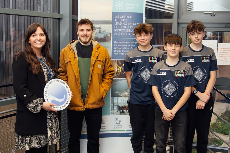 Port of Milford Haven and Milford Youth Matters renew their partnership for the ninth year.