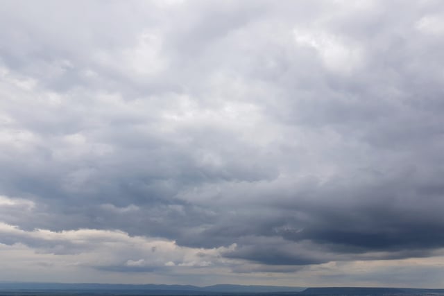 Cloudy with a low chance of rain today and sunny tomorrow