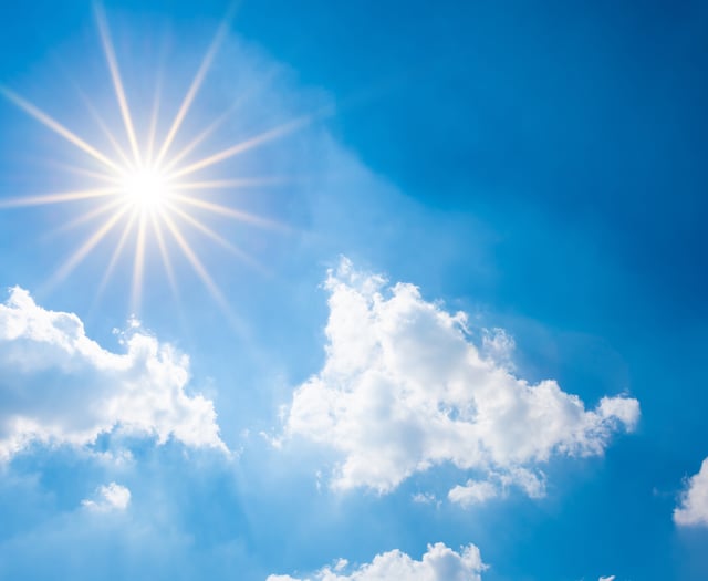 Sunny today and partly cloudy tomorrow