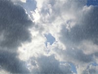 Cloudy skies with patchy rain nearby today and tomorrow