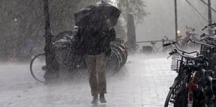 Heavy rain likely all day with patchy drizzle tomorrow