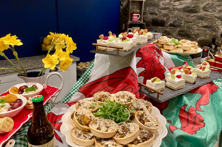 Food at Cegin Gareth, Lampeter