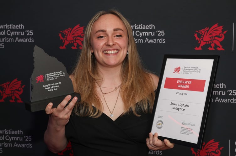National Tourism Awards for Wales 2025 Rising Star winner Charly Dix