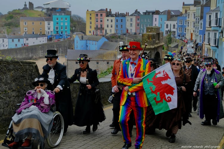 Steampunk Festival Tenby Peacock Parade 2025