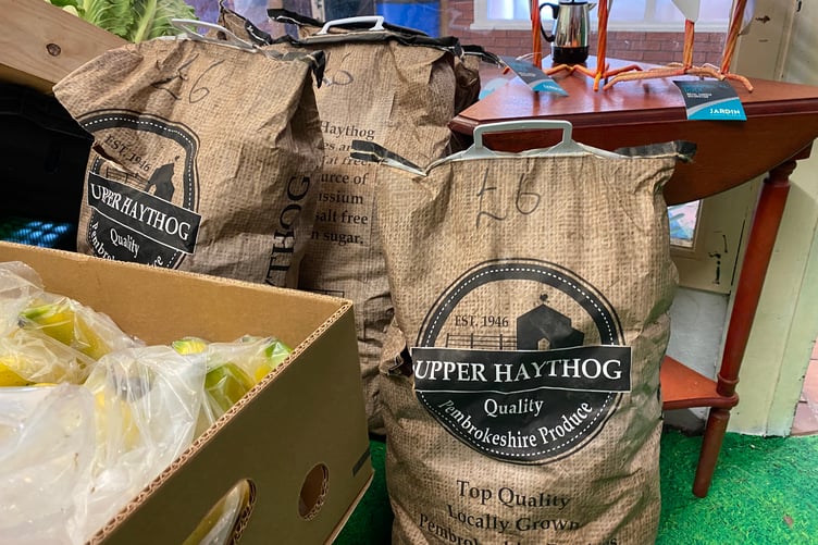 Top quality Pembrokeshire potatoes for sale in Tom’s new shop