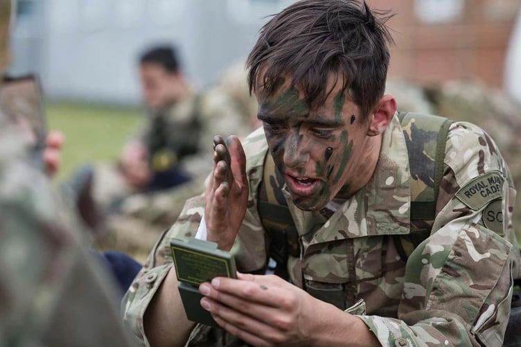 Royal Marine Cadets fieldcraft activities