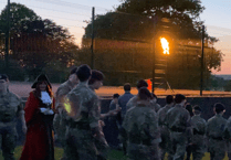 Pembroke Dock marks 80th VE Day in 100-year-old park