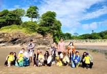 Saundersfoot sponsored toddle has raised nearly £200 so far