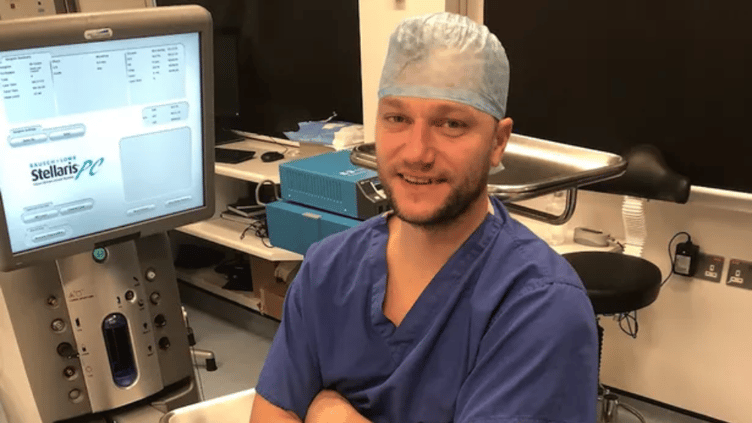 Carmarthen ophthalmologist Sam Evans