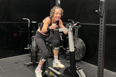 Hannah Webster training at CrossFit Pembrokeshire