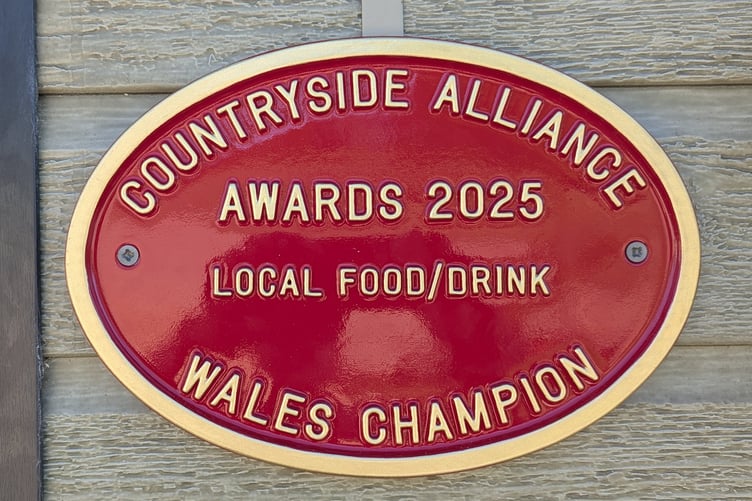 Countryside Awards Local Food/Drink Wales Champion: Velfrey Vineyard, Lampeter Velfrey, Pembrokeshire