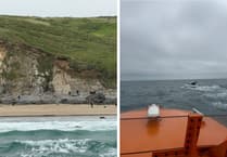 Angle lifeboat makes best speed to aid child, assist cruiser