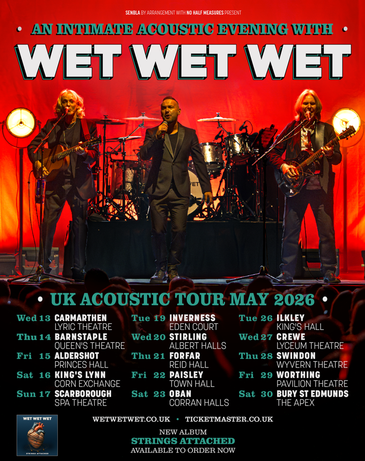 Wet Wet Wet acoustic tour poster