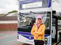 Life begins at bus pass! Anneka Rice in First Bus campaign