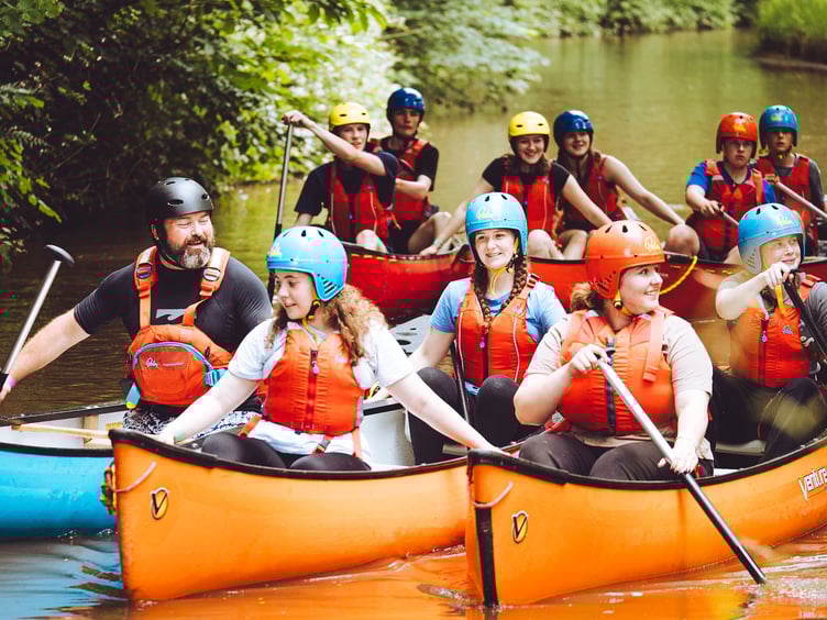 Having fun during ScoutsCymru’s Awesome 2025 Explorer Camp, June 27-29.