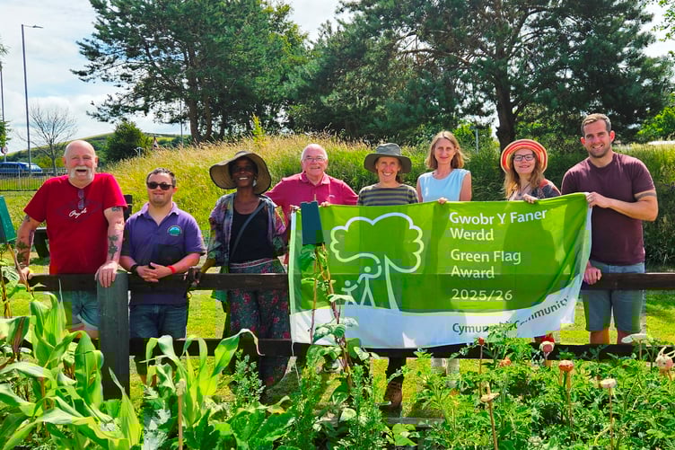 Green Flag Community Award winner Penparcau Community Hub, Ceredigion