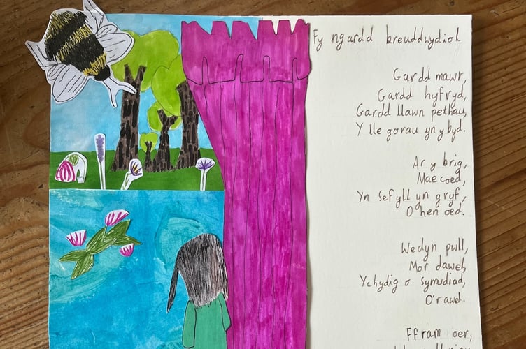 Aberglasney ‘Dream Garden’ children’s art and poetry competition winning entry