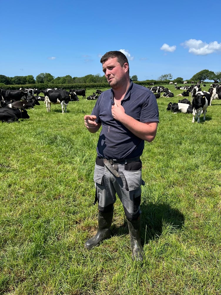 Joe Doyle, Lawrenny, who represented Pembrokeshire in the FWGS Grassland Farming Competition