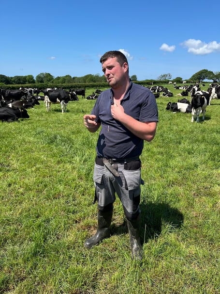 Joe Doyle, Lawrenny, who represented Pembrokeshire in the FWGS Grassland Farming Competition