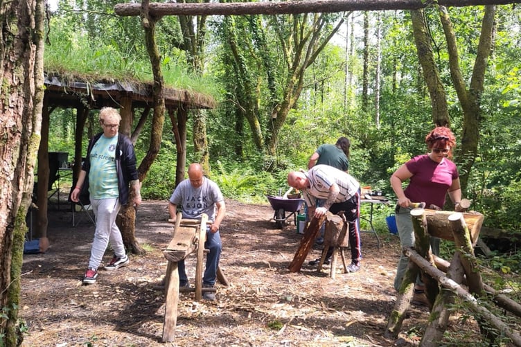Action shot from the Carmarthenshire course