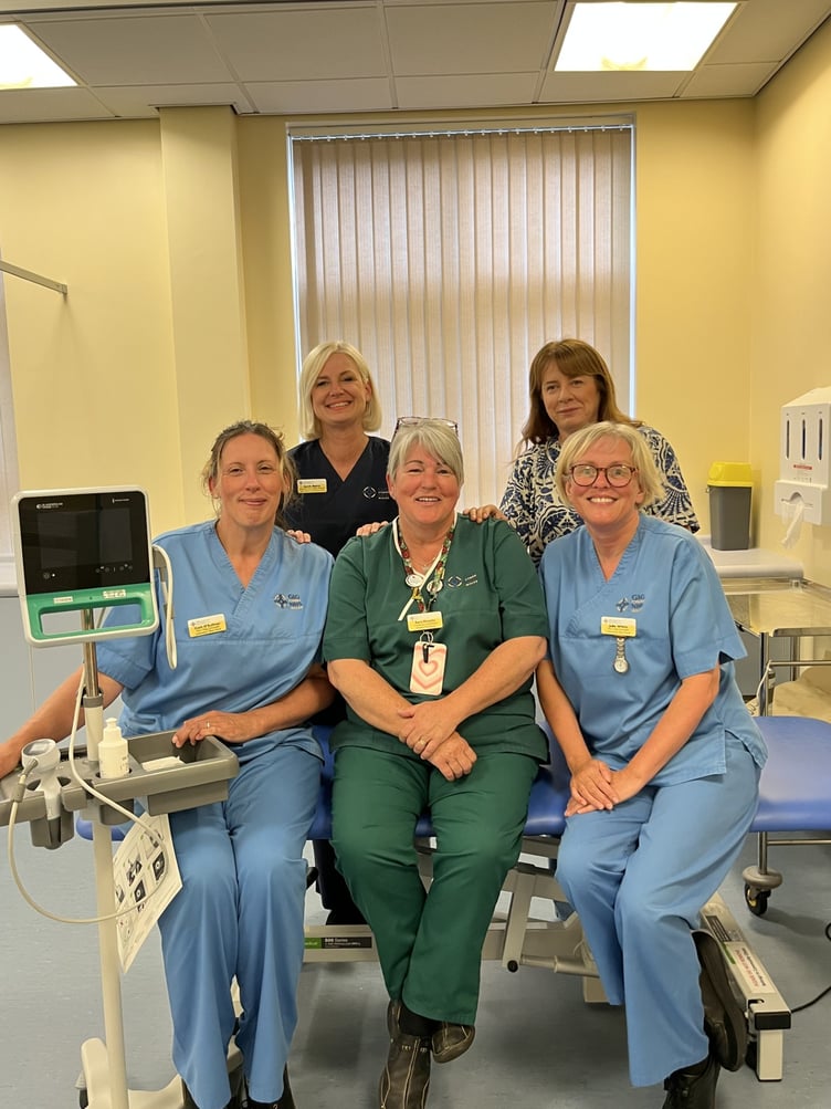 Pembrokeshire TWOC Team- Front row from left: Catherine O'Sullivan, Sara Murphy, Julie White. Back row from left: Sarah Batty, Emma Cottrell