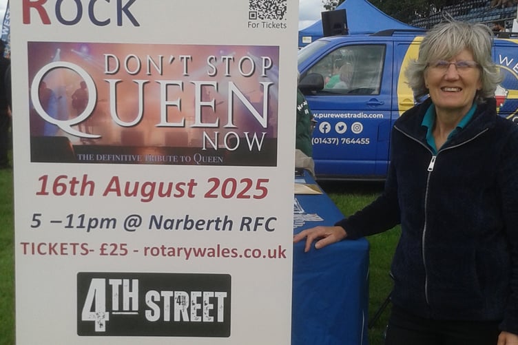 Narberth Outdoor Rock advert at Narberth Carnival 2025
