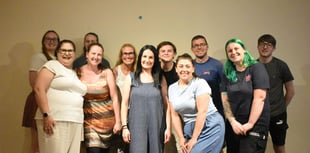 Tenby star Michelle at Bake Off Musical launch